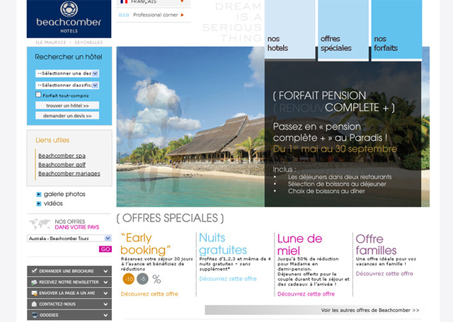 Beachcomber Hotels sur les smartphones