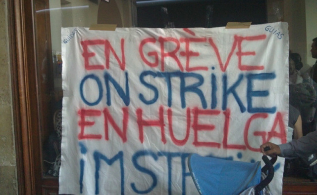 Les salariés de Cityrama sont en grève, mardi 12 juillet 2011, pour protester contre la politique de LBO France - DR Les salariés de Cityrama sont en grève, mardi 12 juillet 2011, pour protester contre la politique de LBO France - DR