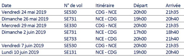 Printemps 2019 : XL Airways propose des vols entre Paris CDG et Nice