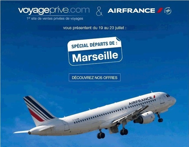 Voyage-Privé.com lance une première newsletter au départ de Province Voyage-Privé.com lance une première newsletter au départ de Province
