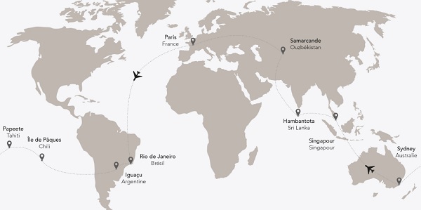 Les escales de la 44e croisière aérienne - Crédit photo : TMR