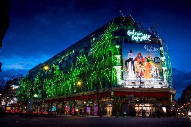 Les Galeries Lafayette Haussmann s’illumineront en vert à partir du 13 mars - DR : Tourisme Irlandais