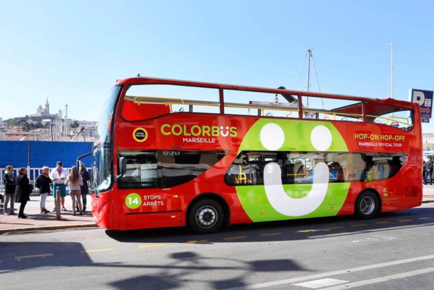 Les bus Colorbus desservent 14 spots correspondants aux lieux emblématiques de Marseille - Photo marseille-tourisme.com