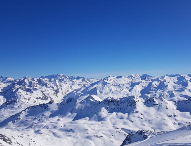 Le domaine de Tignes - Val D'Isère vue du glacier de Tignes - Photo CE