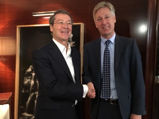 Pascal de Izaguirre, PDG de Corsair et Peter Oncken, directeur général d’Intro Aviation - DR : C.L.