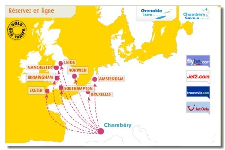 Chambéry-Savoie : +233% de hausse sur les lignes régulières britanniques Chambéry-Savoie : +233% de hausse sur les lignes régulières britanniques