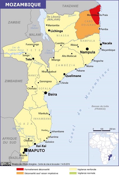 Mozambique : le Quai d'Orsay recommande de "reporter tout déplacement" dans certaines provinces - Crédit photo : France-Diplomatie