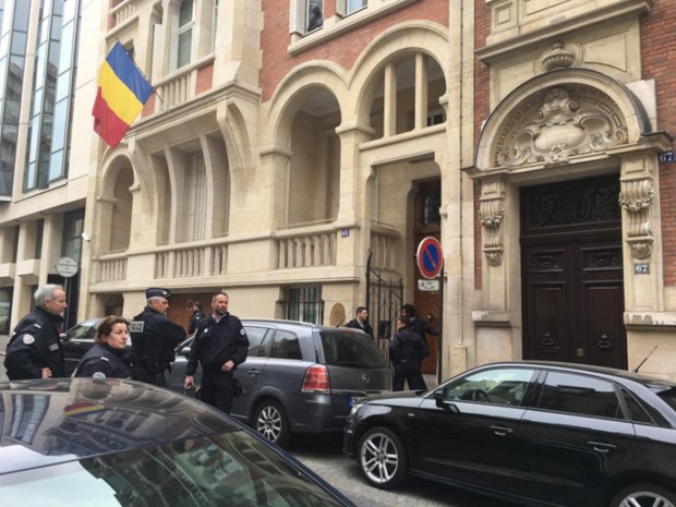 Dégradations au sein de l'ambassade du Tchad à Paris - DR