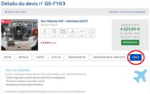 Le nouvel onglet vol de GlobeSailor - DR Le nouvel onglet vol de GlobeSailor - DR