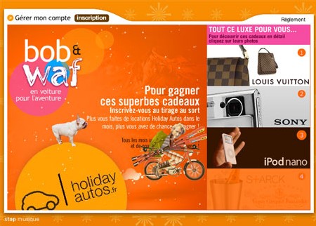 Holiday autos : ''Bob et Waf'' fait gagner des cadeaux aux AGV Holiday autos : ''Bob et Waf'' fait gagner des cadeaux aux AGV