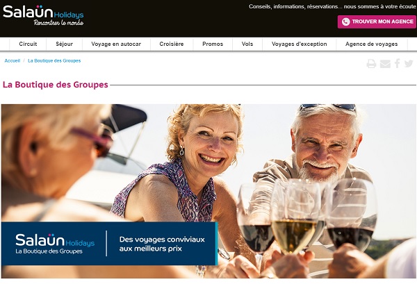Salaün Holidays : la Boutique des Groupes est disponible pour les agences - DR Salaün Holidays : la Boutique des Groupes est disponible pour les agences - DR