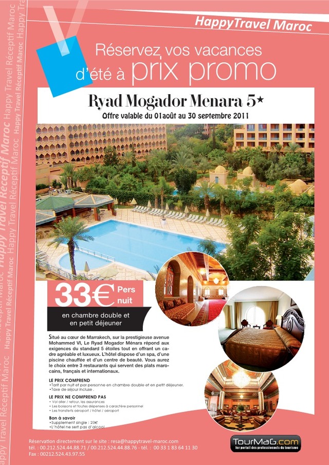HAPPY TRAVEL MAROC: Reservez vos vacances à prix PROMO ! HAPPY TRAVEL MAROC: Reservez vos vacances à prix PROMO !