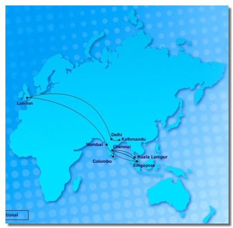 Le réseau de Jet Airways