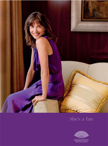 Sophie Marceau, nouvelle égérie de Mandarin Oriental Sophie Marceau, nouvelle égérie de Mandarin Oriental