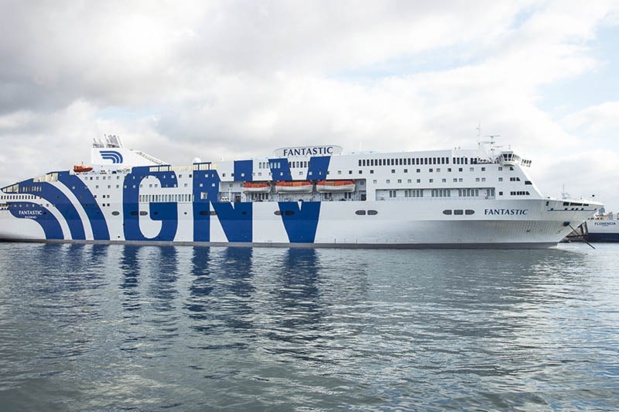 Le voyage de découverte des services GNV s’est déroulé à bord du bateau « Le Fantastic » qui peut embarquer 2 033 passagers - DR : GNV