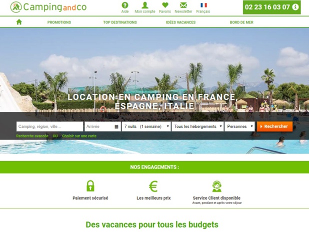 Le site de Camping-and-co - DR