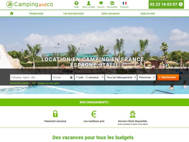 Le site de Camping-and-co - DR Le site de Camping-and-co - DR