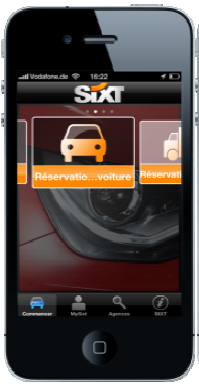 Location de voiture : Sixt améliore son application iPhone