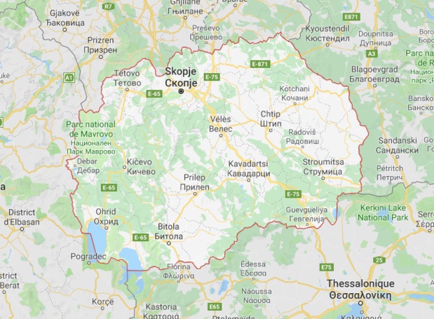 Près de 1000 cas de rougeole recensés depuis le début de l'année en Macédoine du Nord - DR Google Map