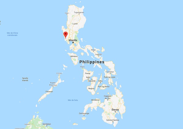 Les secousses ont été ressenties dans l’agglomération de Manille, située à environ 80 kilomètres de l’épicentre - DR google Map