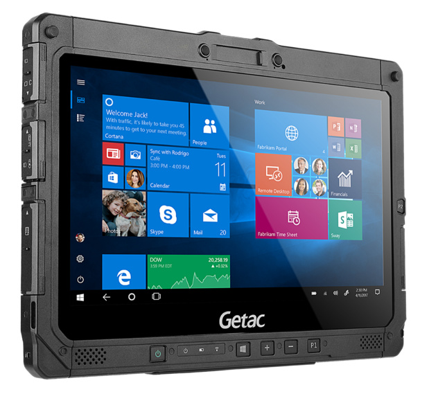 Les tablettes Getac sont essentiellement destinées à des utilisations en milieux dangereux. Photo DR