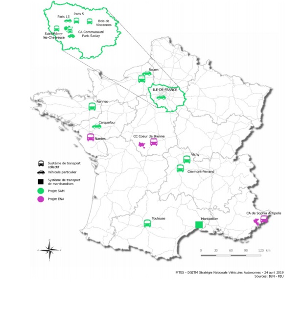 Véhicule autonome : l'Etat vise le million de kilomètres parcourus d’ici 2022 Véhicule autonome : l'Etat vise le million de kilomètres parcourus d’ici 2022