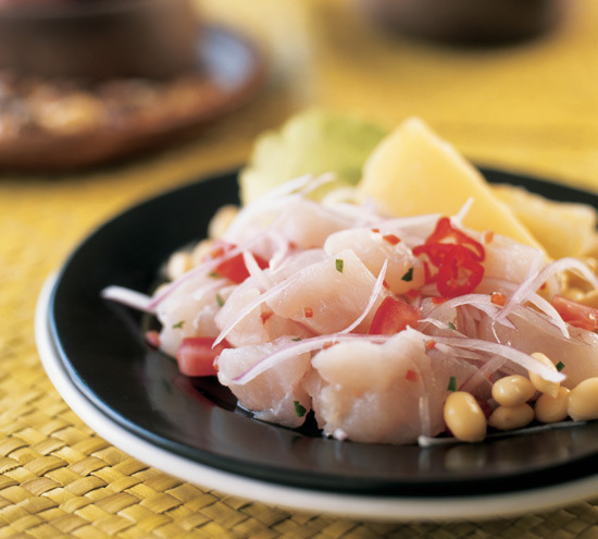 Le ceviche national péruvien.