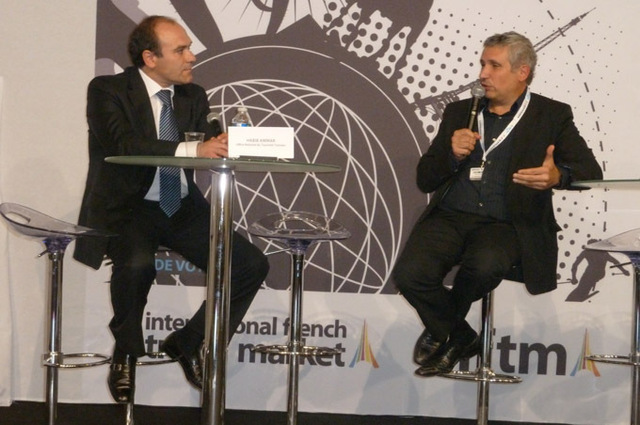 Habib Ammar, directeur de l'Office de Tourisme de Tunisie et Michel Bensadoun, directeur de la Fonderie et nouveau président de l'ANAE, ont débattu sur la notion de tourisme citoyen à Top Résa - DR : M.SANI Habib Ammar, directeur de l'Office de Tourisme de Tunisie et Michel Bensadoun, directeur de la Fonderie et nouveau président de l'ANAE, ont débattu sur la notion de tourisme citoyen à Top Résa - DR : M.SANI