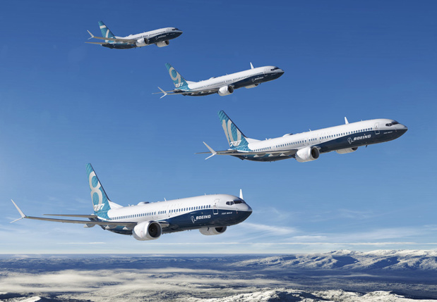 Les 737 Max 8 sont cloués au sol depuis le 13 mars 2019 © Boeing