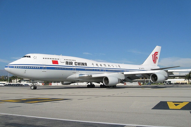 Air China sur le tarmac de l'aéroport de Nice Côte d'Azur - Photo DR