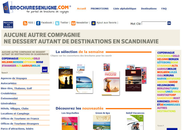 Le site de Brochuresenligne.com recense près de 200 catalogues électroniques. Le site de Brochuresenligne.com recense près de 200 catalogues électroniques.