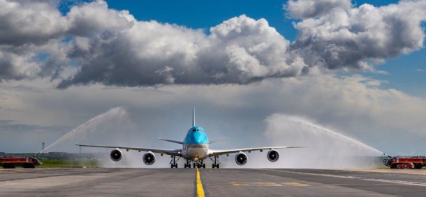 Le Boeing 747-8i de Korean Air se pose à Paris CDG