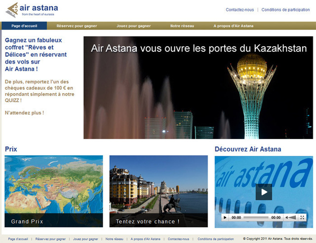 Les agents de voyages doivent se connecter au site Airastanapromotion.com pour participer.