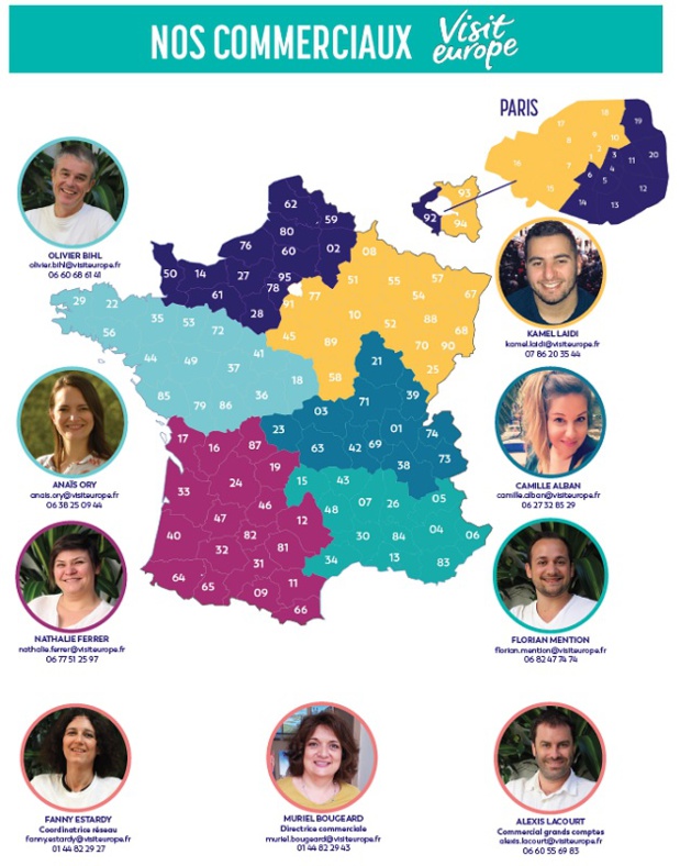L'équipe commerciale de Visit Europe s'agrandit L'équipe commerciale de Visit Europe s'agrandit