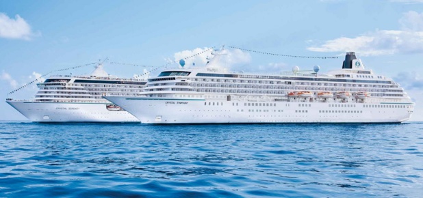 La compagnie américaine de luxe a sélectionné 30 croisières qui proposeront des événements exclusifs à bord et pour certaines des réductions allant jusqu’à 5% - DR : Crystal Cruises