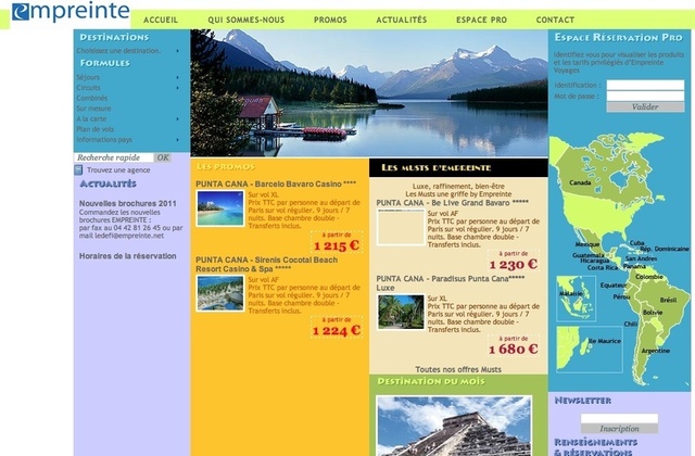 Empreinte va mettre en ligne un nouveau site dédié aux agences de voyages.
