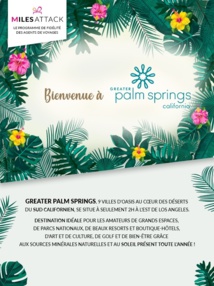 L’OT Greater Palm Springs California partenaire de Miles Attack L’OT Greater Palm Springs California partenaire de Miles Attack