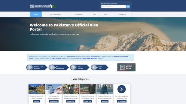 Portail gouvernemental du e-Visa pakistanais - @visa.nadra.gov.pk Portail gouvernemental du e-Visa pakistanais - @visa.nadra.gov.pk