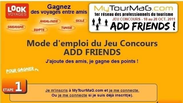 MyTourMaG.com : les heureux gagnants du Jeu ADD FRIENDS sont...