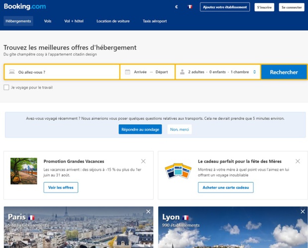 Partenariat Amadeus - Booking : "Les agences de voyages verront les options d’hébergement mises à disposition par Amadeus augmenter de 30 %"