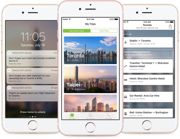 Trip Assist, l'appli développée par Travelport - DR
