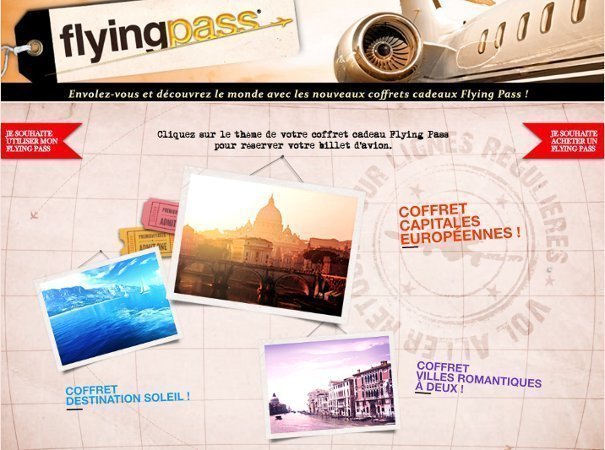 Le Flying Pass est un coffret cadeau contenant un billet d’avion. Celui-ci se décline en trois thématiques. Photo DR Le Flying Pass est un coffret cadeau contenant un billet d’avion. Celui-ci se décline en trois thématiques. Photo DR