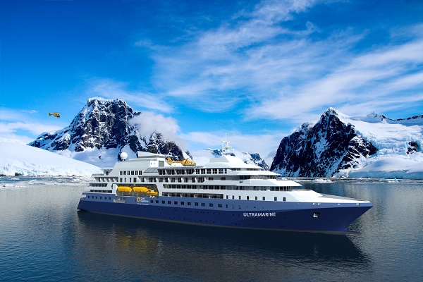 Ultramarine : le 1er navire construit par Quark Expeditions avec 2 hélicoptères - Crédit photo : Quark Expeditions