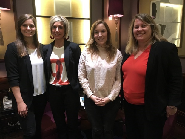 Jennifer Silvestre, chargée de comptes RP ; Julie Laronde, directrice adjointe de Nouvelle-Calédonie Tourisme Point Sud ; Delphine Darfeuille, responsable de comptes RP et Elodie Lacouture, directrice de compte Nouvelle-Calédonie Tourisme - DR : CL