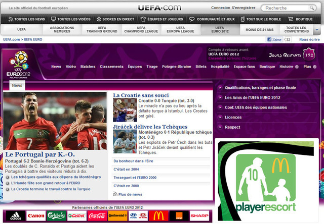 Le site de l'UEFA Euro 2012 - Photo DR