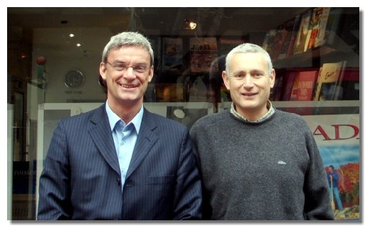 Joost Bourlon, PDG de Plein Vent et Claude Hochner, patron de Tourivac Joost Bourlon, PDG de Plein Vent et Claude Hochner, patron de Tourivac