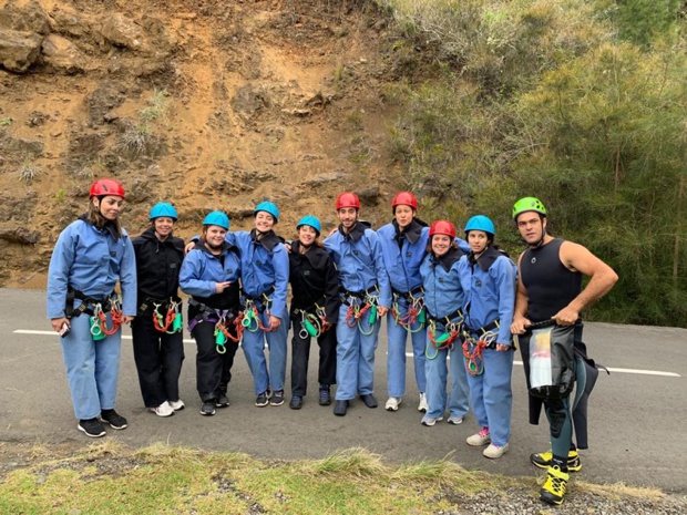 Une journée sportive avec du canyoning - DR : C.L.