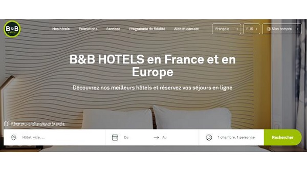 B&B Hôtels fait le pari d'un seul site internet pour couvrir 3 pays