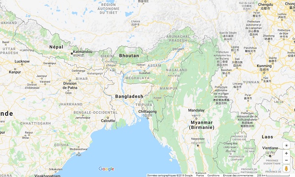 Népal : le Quai d'Orsay recommande de "limiter les déplacements hors de la vallée de Katmandou" - Crédit photo : Google Maps