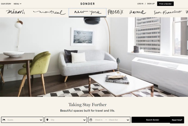 Sonder est un concurrent d'Airbnb qui se développe sur un autre concept - DR